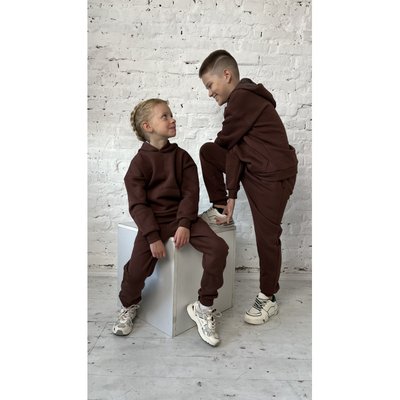 Теплий дитячий, підлітковий костюм з начосом Belm, шоколад, 28 (92-98 см) 1623-CН 1623-CН фото