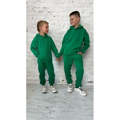Теплий дитячий, підлітковий костюм з начосом Belm, зелений 28 (92-98 см) 1623-GR 1623-GR фото