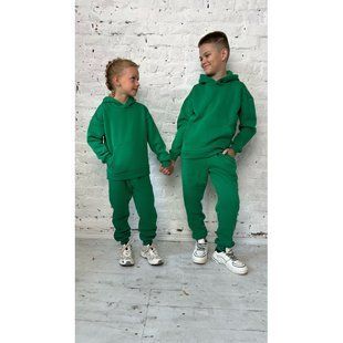 Теплый детский подростковый костюм с начесом Belm, зеленый 28 (92-98 см) 1623-GR 1623-CН фото